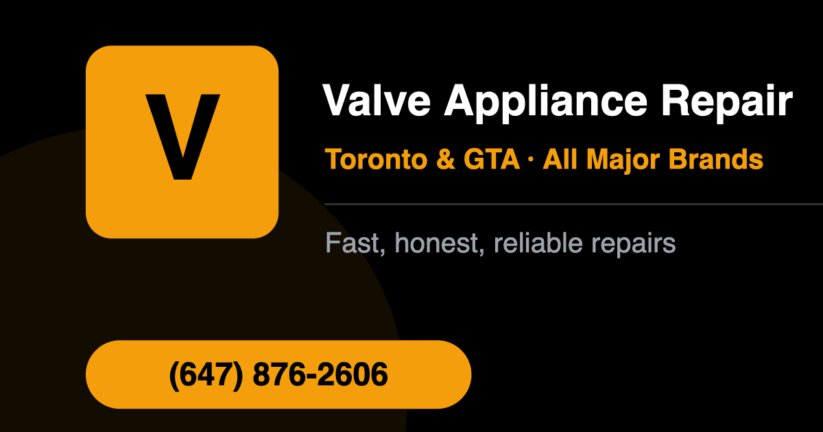 Valve Appliance Repair — Home Services case study
